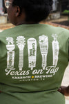 Texas on Tap Shirt Olive