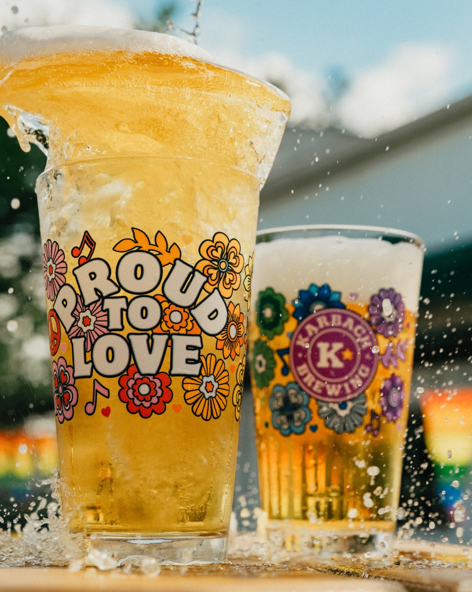Pride Beer Can Love Wins Love is Love Beer Can Glass 
