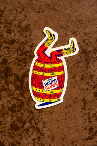 Rodeo Clown Sticker