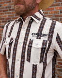 Ferrell x Karbach Western Stripe Pearl Snap