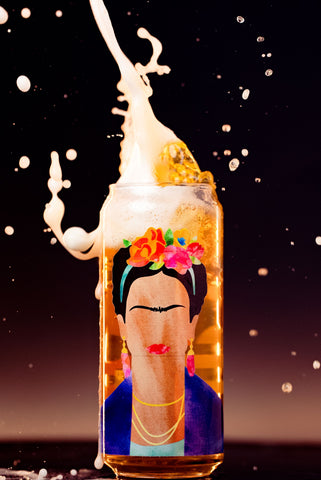 Frida Can Pint Glass