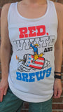 KBC Red White & Brew Tank Womens