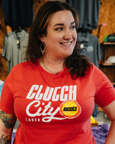 Women's Clutch City Lager Shirt Red
